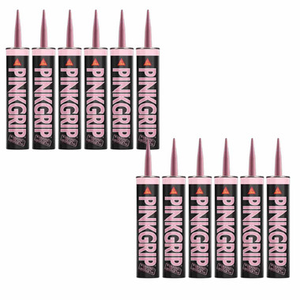 Sika® Pinkgrip® Solvent Based Grab Adhesive 350ml, Pink (12 Pack)