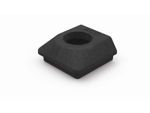 Hexdrain 68mm Black Round Downpipe Connector 