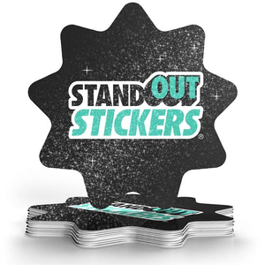 Die Cut Glitter Stickers