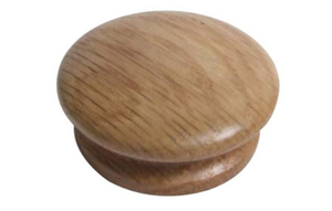 Oak Lacquered Knob 70 mm Bolt-Fix Standard finish