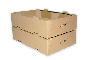 Cardboard Produce Trays - 567 x 382 x 140mm - 10 Trays