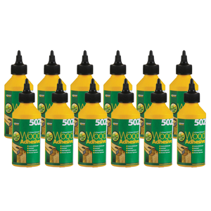 Everbuild 502 All Purpose Weatherproof Wood Adhesive 1 Litre (12 Pack)