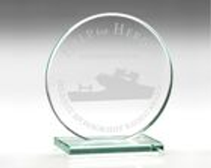 Circular Jade Glass Corporate Award
