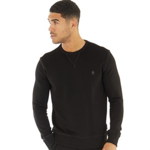 French Connection Mens Crew Neck Sweatshirt Black