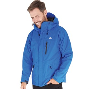 Trespass Mens Corvo Waterproof Hooded Shell Jacket Blue