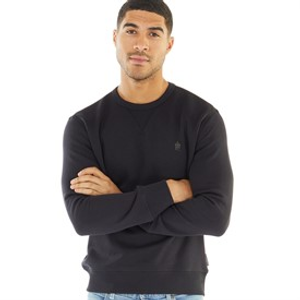 French Connection Mens Crew Neck Sweatshirt Marine