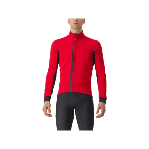 Castelli Entrata Jacket - Red Black Light Black - M
