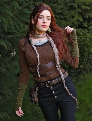 'Pull "Aëlys", Marron'