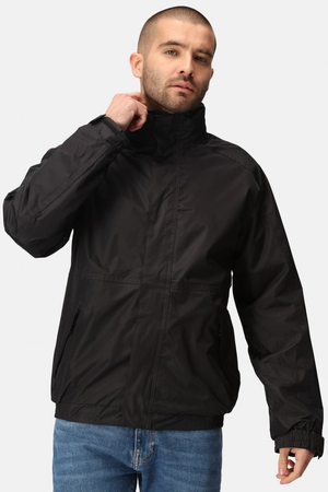 Regatta Men's Dover Fleece Lined Waterproof Insulated Bomber Jacket, Black