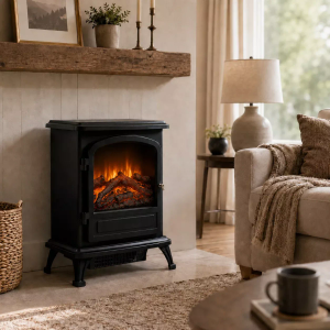 Farlington Black Electric Stove Only