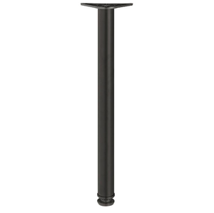 Tubular Table Leg 710 x 60mm Matt Black Finish