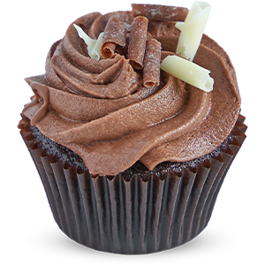 Chocolate Curls Mini Cupcake
