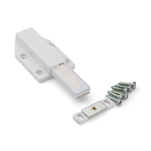 Magnetic Push Catch 40 mm Long Stroke White