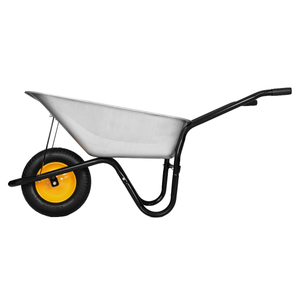 TOUGH MASTER Wheelbarrow Home Garden Cart Galvanised Heavy Duty Steel - 100 Litre (TM-WB100)