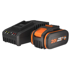 WORX POWERSHARE™ 20V MAX 4.0Ah Lithium-ion Battery &amp; Charger Kit/Combo