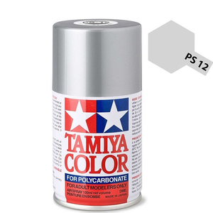 Tamiya 100ml PS12 Silver Polycarbonate Spray Paint # 86012