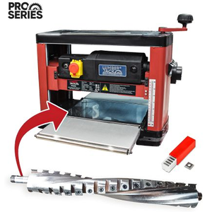 Lumberjack PRO SERIES Thicknesser With Helical Cutter Spiral Hea