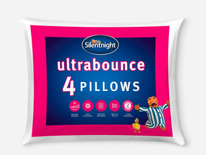 Silentnight Ultrabounce Pillow - 4 Pack Fibre Filled Pillow