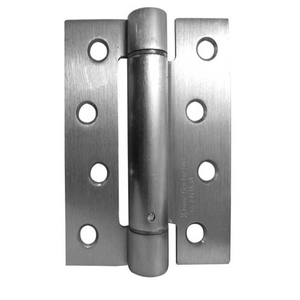 Single Action Adjustable Spring Hinge 100 x 76 mm Satin Chrome Plate - Pack of 3
