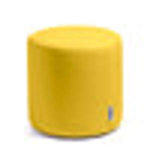 Avalon Pouf Rigido Cilindro ecopelle Mamba Trendy Classe 1-IM Ignifugo per Interno ed Esterno. Dim: Ø45 cm X H43 cm - Limone