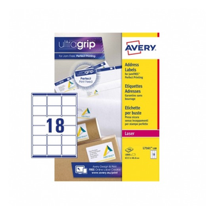 Address Labels 63.5 x 46.6 mm, Laser, white