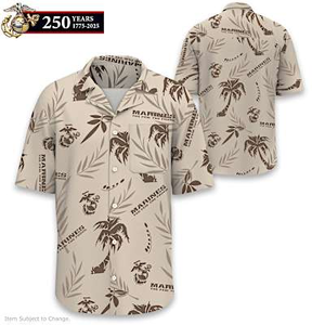 U.S. Marines Pride Men's Shirt Size X-Large (46-48)