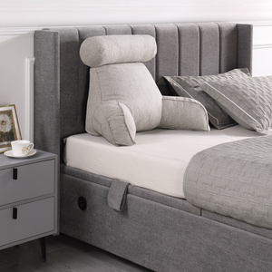 BedPal Bed Chair Luxury Cream Fabric