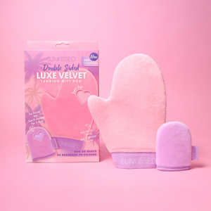 Sunkissed Double Sided Luxe Velvet Tanning Mitt Duo
