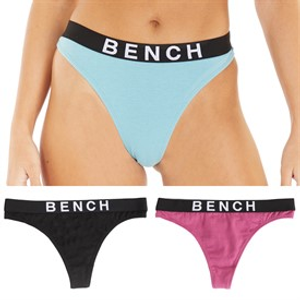 Bench Womens Spirit Three Pack Thongs Multi