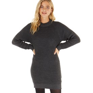 Bench Womens Karlie Knit Dress Black Marl