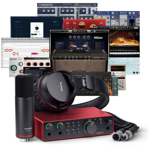 Focusrite Scarlett 2i2 Studio (G4) USB Interface, Mic, Headphones & Software Bundle