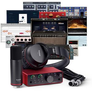 Focusrite Scarlett Solo Studio (G4) USB Interface, Mic, Headphones & Software Bundle