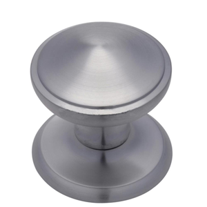 Centre Door Knob 76 mm Satin Chrome Plate