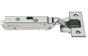 Tiomos Tipmatic 95 Deg Overlay Unsprung Click On Hinge For Doors 16-36 mm Thick Standard finish