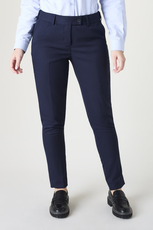 SJ Contemporary Women's Slim Leg Trouser, Reg. Length, Navy