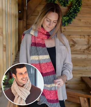 Cable Scarf in Christmas Classics Christmas Cakes