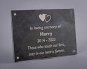 Natural Slate Memorial Wall Plaque
