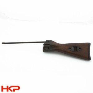 HK91, G3 Wood Buttstock with Enhanced Buffer Installed