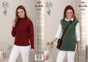 Sweater and Tunic in King Cole Panache DK (4686)