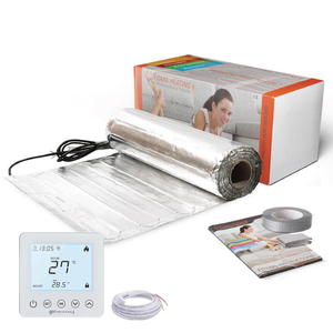 Foil Underfloor Heat Mat 150W/M² - 3sqm, White R5 Touch Screen Thermostat