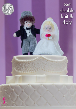 Cake Toppers in King Cole Dollymix DK, Moments and Big Value Baby 4 Ply (9067)