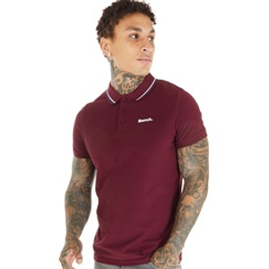 Bench Mens Gruff Polo Shirt Burgundy