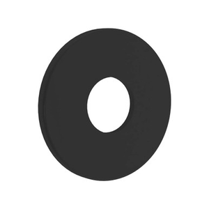 Cover Plate/Wall Flange Brass 57mm Round Flat Matte Black [287534]