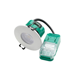 Bell 11377 Duo 4/6w Firestay 4xCCT 2 Wattage Switchable LED x10 Downlights c/w White Bezels