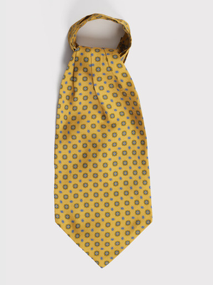 Gold Silk Foulard Cravat