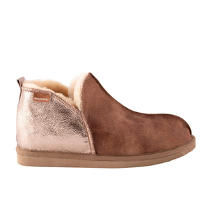 Shepherd of Sweden Annie Slippers Antique Cognac Gold Size 6.5