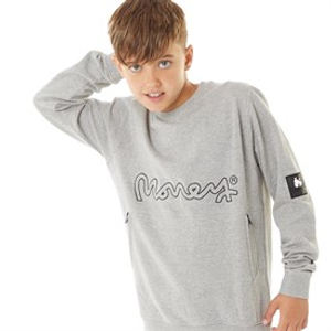 Money Boys Relex Crew Sweatshirt Grey