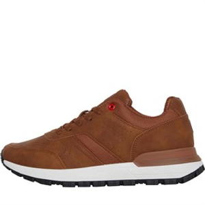Lambretta Mens Echo 2 Trainers Tan