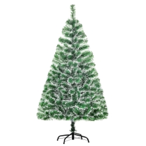 HOMCOM 5FT Indoor Christmas Tree Artificial Decoration Xmas Gift with Metal Stand Branch Tips