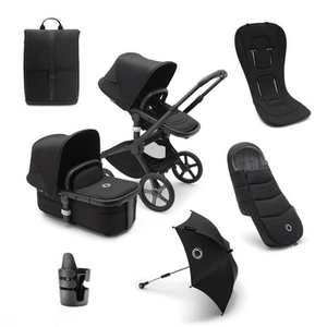 Bugaboo Fox 5 Complete Bundle - Black/Midnight Black